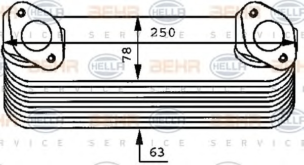 HELLA Olajhűtő 8MO376725-011