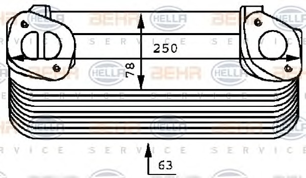 HELLA Olajhűtő 8MO376725-031