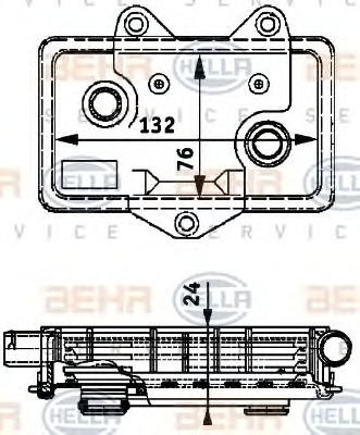 HELLA Olajhűtő 8MO376726-051