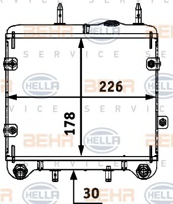 HELLA Olajhűtő 8MO376726-071