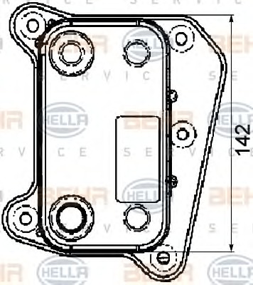 HELLA Olajhűtő 8MO376726-091