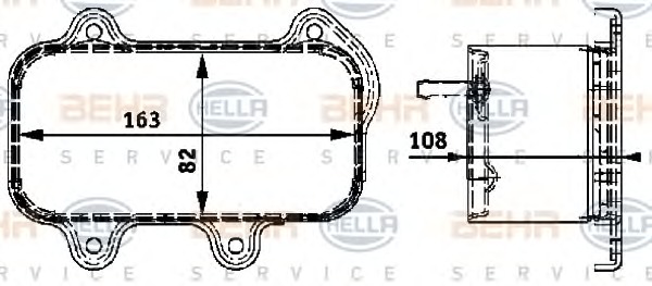 HELLA Olajhűtő 8MO376726-111