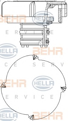 HELLA Hűtősapka 8MY376743-451