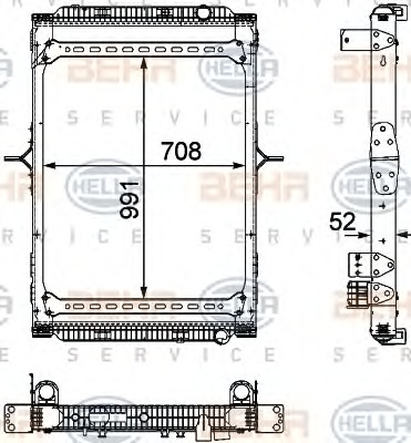 HELLA Vízhűtő 8MK376745-151