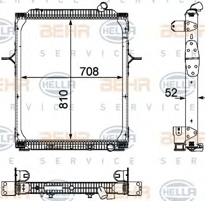 HELLA Vízhűtő 8MK376745-171