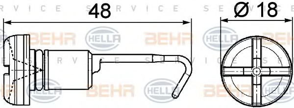 HELLA Hűtősapka 9NS376747-011