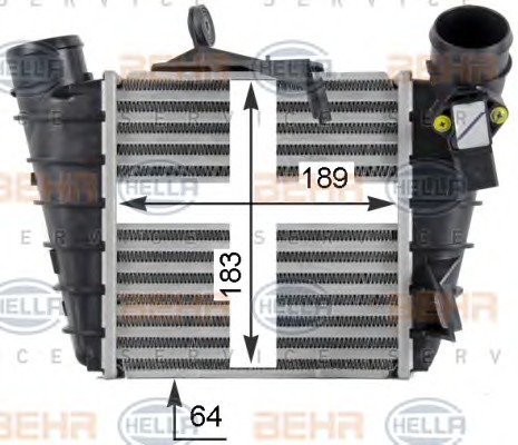 HELLA Töltőlevegő hűtő 8ML376760-581