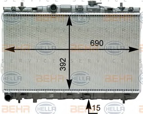 HELLA Vízhűtő 8MK376762-101