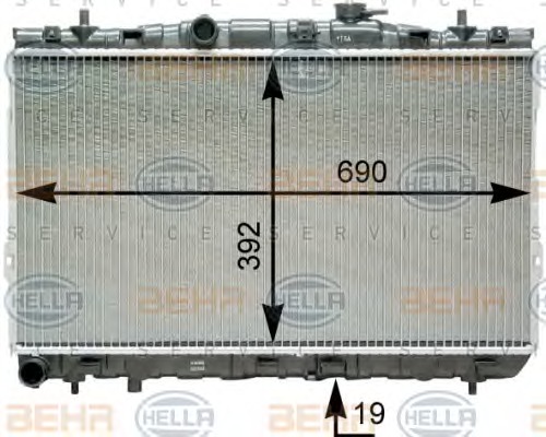 HELLA Vízhűtő 8MK376762-111