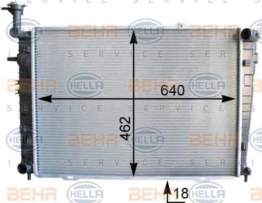 HELLA Vízhűtő 8MK376763-211