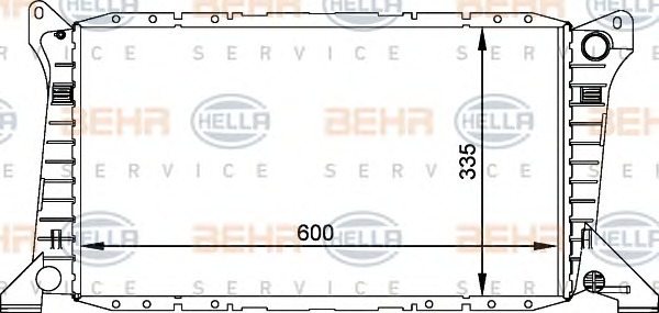 HELLA Vízhűtő 8MK376764-021