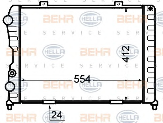 HELLA Vízhűtő 8MK376766-001