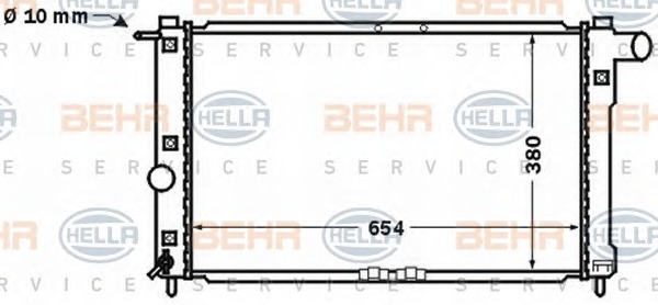 HELLA Vízhűtő 8MK376767-211