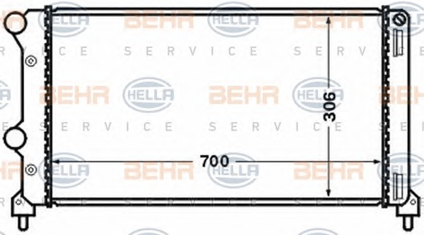 HELLA Vízhűtő 8MK376767-701