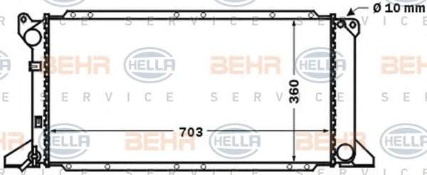 HELLA Vízhűtő 8MK376768-181