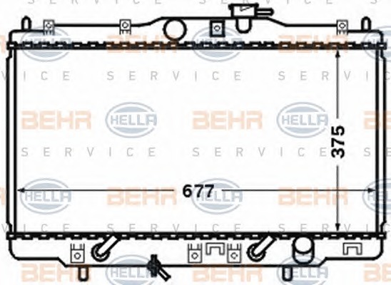 HELLA Vízhűtő 8MK376768-251