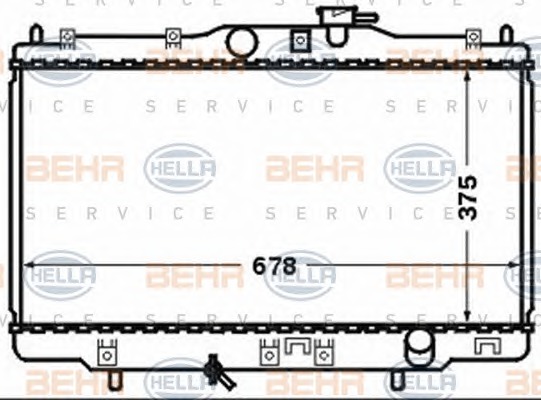 HELLA Vízhűtő 8MK376768-261