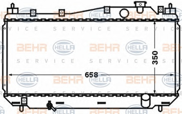 HELLA Vízhűtő 8MK376768-291