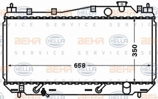 HELLA Vízhűtő 8MK376768-301