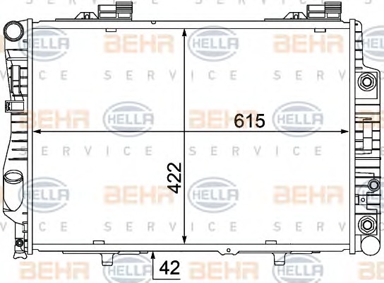 HELLA Vízhűtő 8MK376769-711