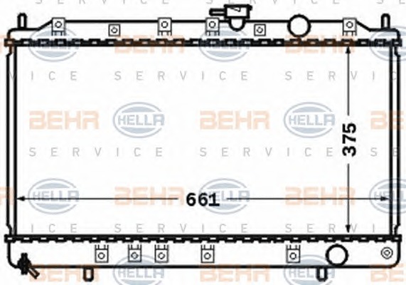 HELLA Vízhűtő 8MK376770-211