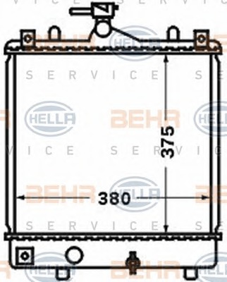 HELLA Vízhűtő 8MK376771-161