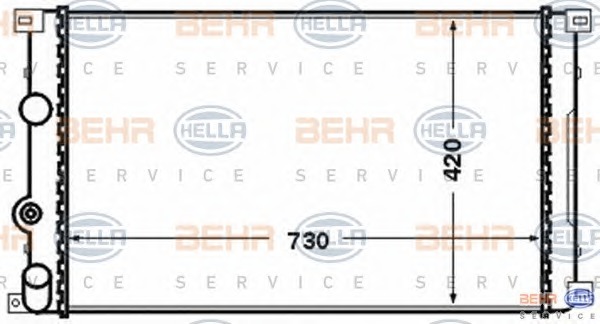 HELLA Vízhűtő 8MK376771-731