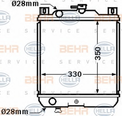 HELLA Vízhűtő 8MK376772-641