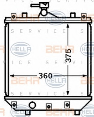 HELLA Vízhűtő 8MK376772-781