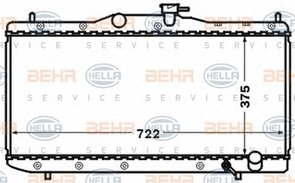 HELLA Vízhűtő 8MK376773-261