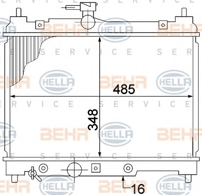 HELLA Vízhűtő 8MK376773-461