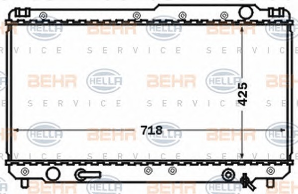 HELLA Vízhűtő 8MK376773-601