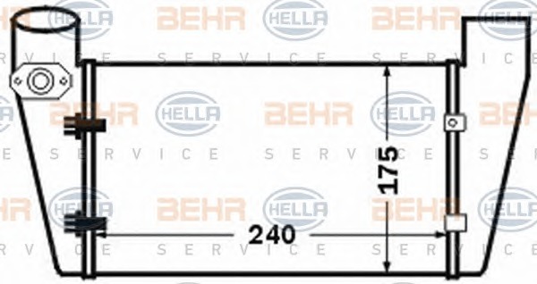 HELLA Töltőlevegő hűtő 8ML376776-071