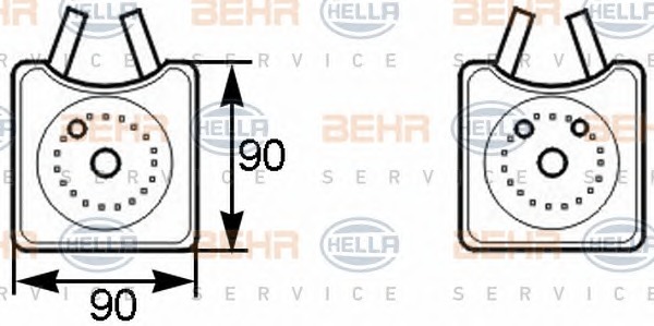 HELLA Olajhűtő 8MO376778-001