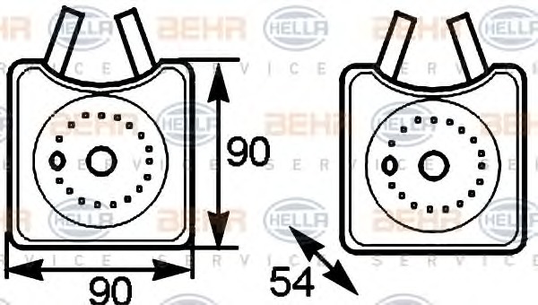 HELLA Olajhűtő 8MO376778-031