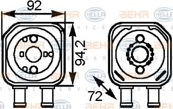 HELLA Olajhűtő 8MO376778-041