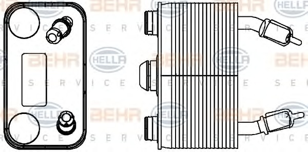 HELLA Olajhűtő, automataváltó 8MO376778-191