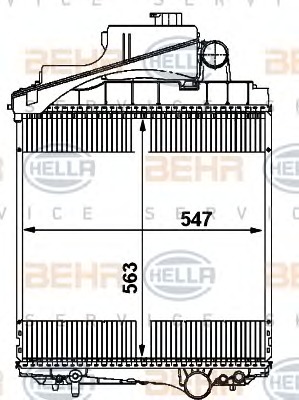 HELLA Vízhűtő 8MK376783-631