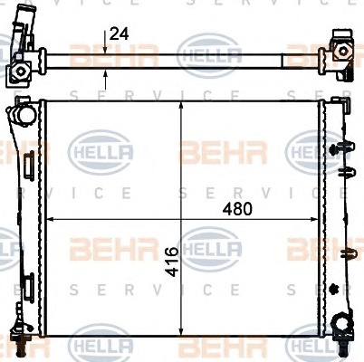 HELLA Vízhűtő 8MK376900-174