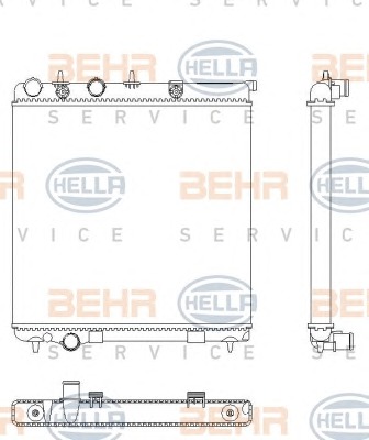 HELLA Vízhűtő 8MK376901-071