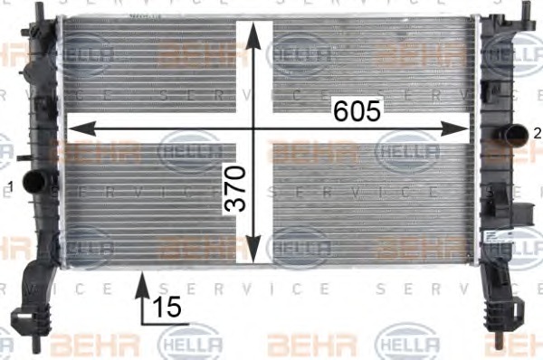 HELLA Vízhűtő 8MK376910-281