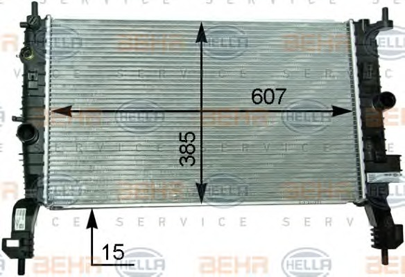 HELLA Vízhűtő 8MK376910-291