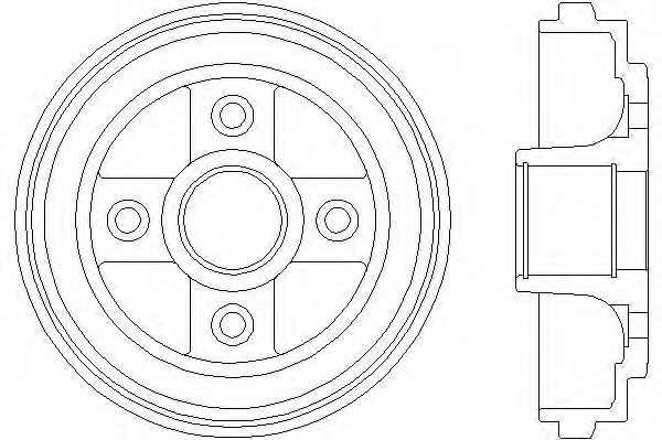 HELLA-PAGID Fékdob 8DT355300-391