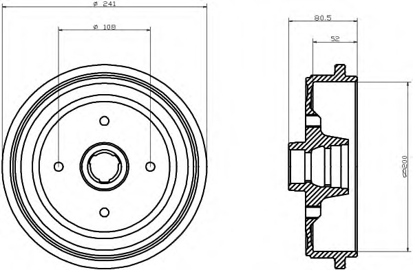 HELLA-PAGID Fékdob 8DT355301-461