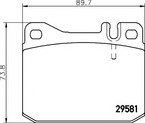 HELLA-PAGID Fékbetét, mind 8DB355005-461