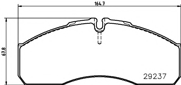 HELLA-PAGID Első fékbetét 8DB355005-561