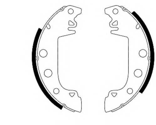 HELLA-PAGID Fékpofa 8DB355000-031