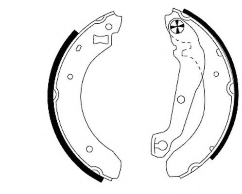 HELLA-PAGID Fékpofa 8DB355000-041