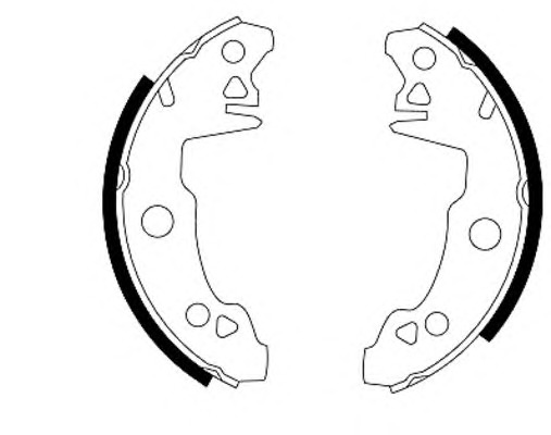 HELLA-PAGID Fékpofa 8DB355000-061