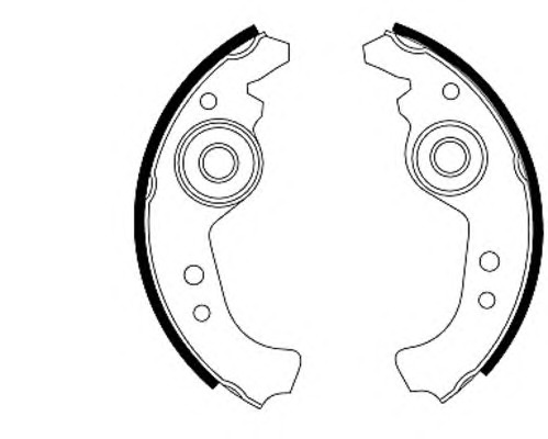 HELLA-PAGID Fékpofa 8DB355003-121